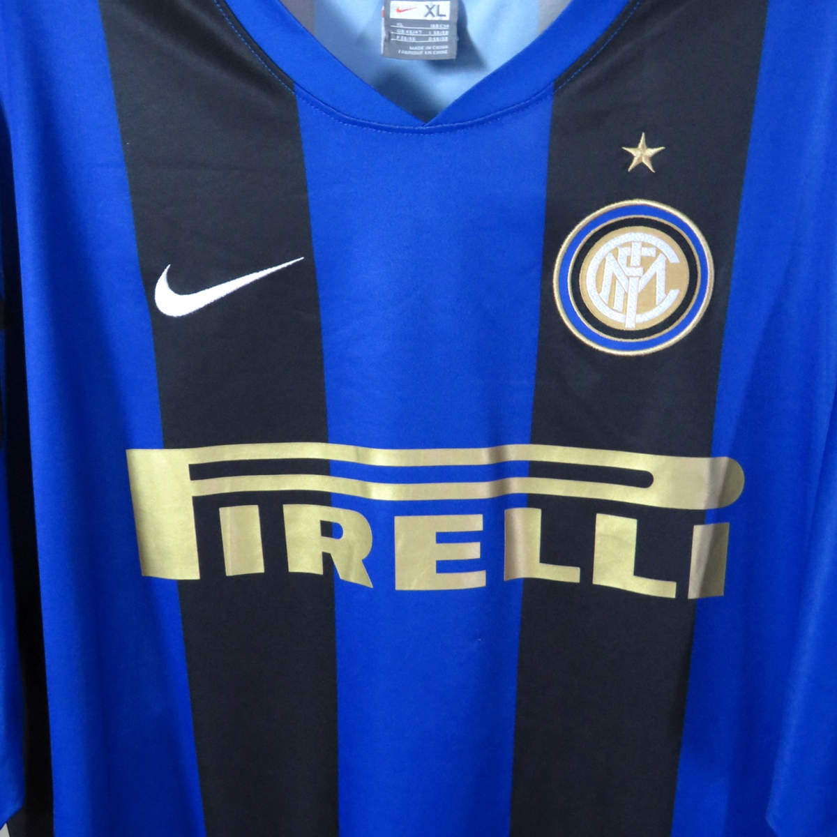 Inter Milan 2008-09 Home Adriano #10 Basic Shirt XL