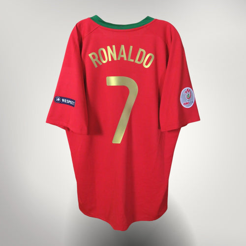 Portugal 2008-09 Home Ronaldo #7 Shirt XL