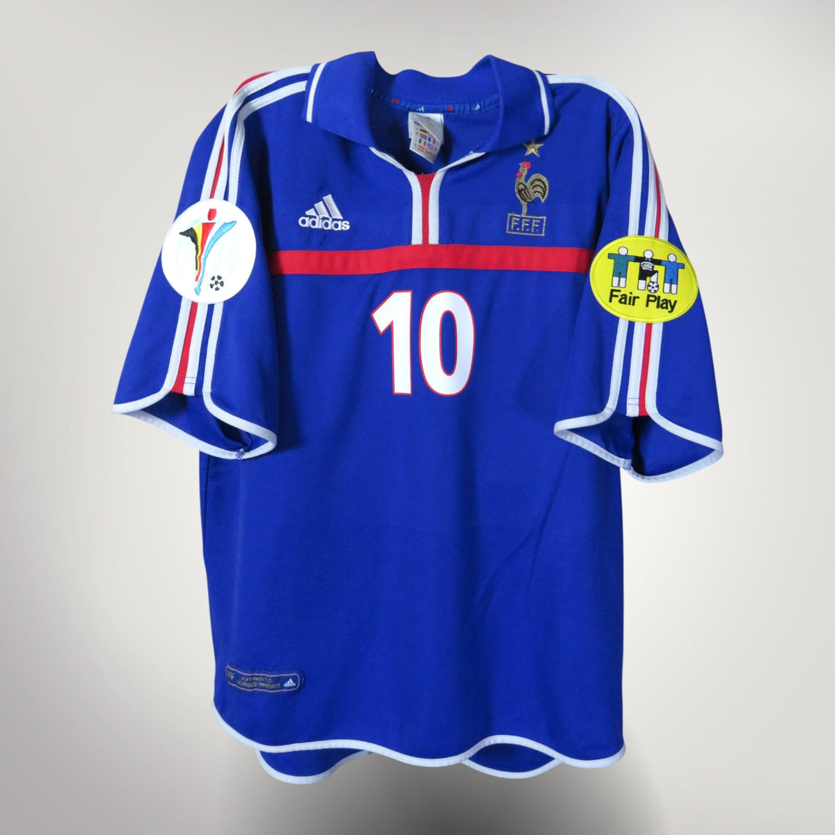 France 2000-02 Home Zidane #10 Shirt L