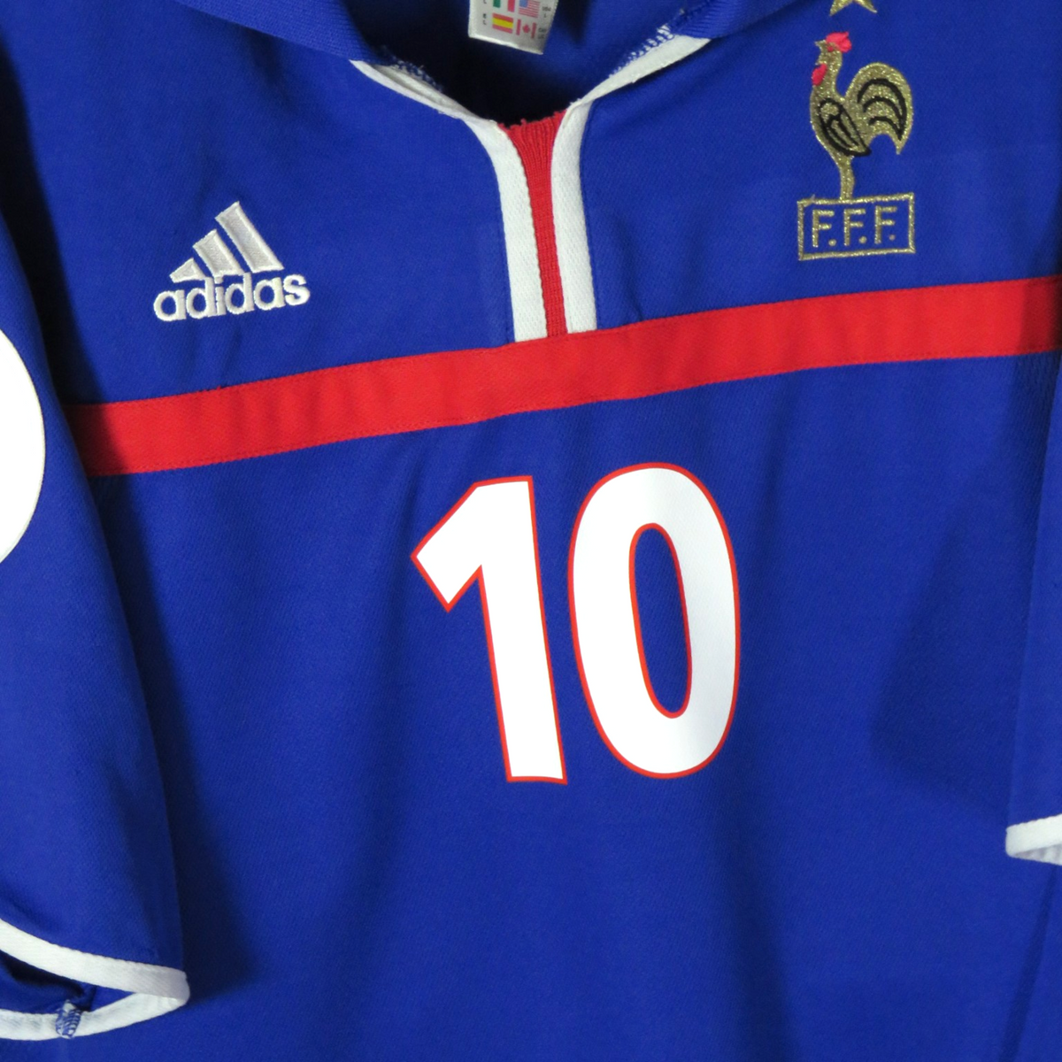 France 2000-02 Home Zidane #10 Shirt L