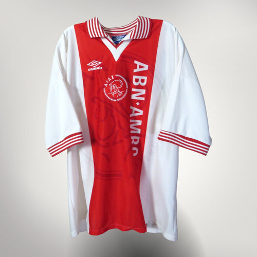 Authentic Umbro Ajax 1995-1996 Home shirt, Litmanen 10 on the back, size XXL | Nostalgic Football Shirts