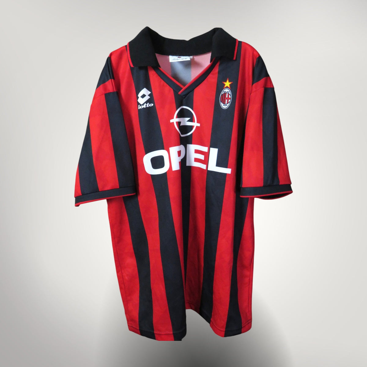 AC Milan 1995-96 Home Maldini #3 Shirt XL