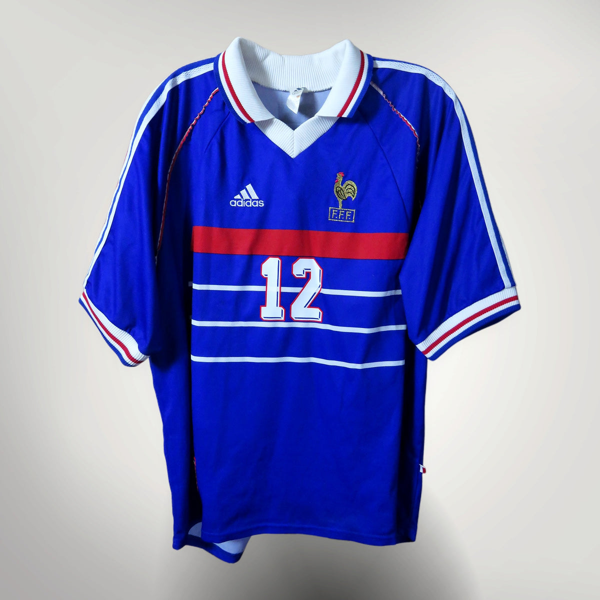 France 1998-2000 Home shirt, Henry 12, Adidas, size XL | Nostalgic Football Shirts