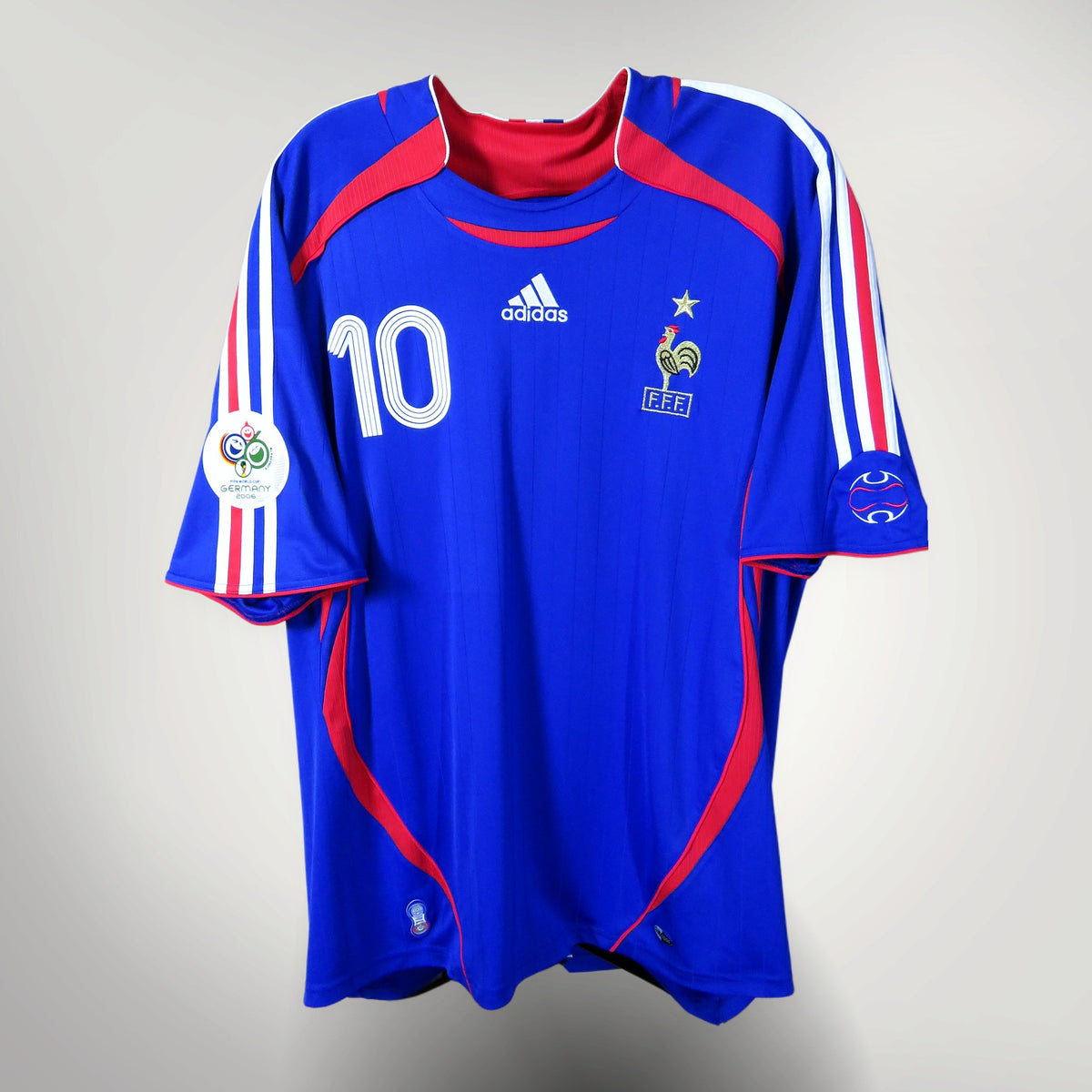 France 2006-2007 Home shirt, Zidane 10, Adidas, size XL, product code 740126 | Nostalgic Football Shirts