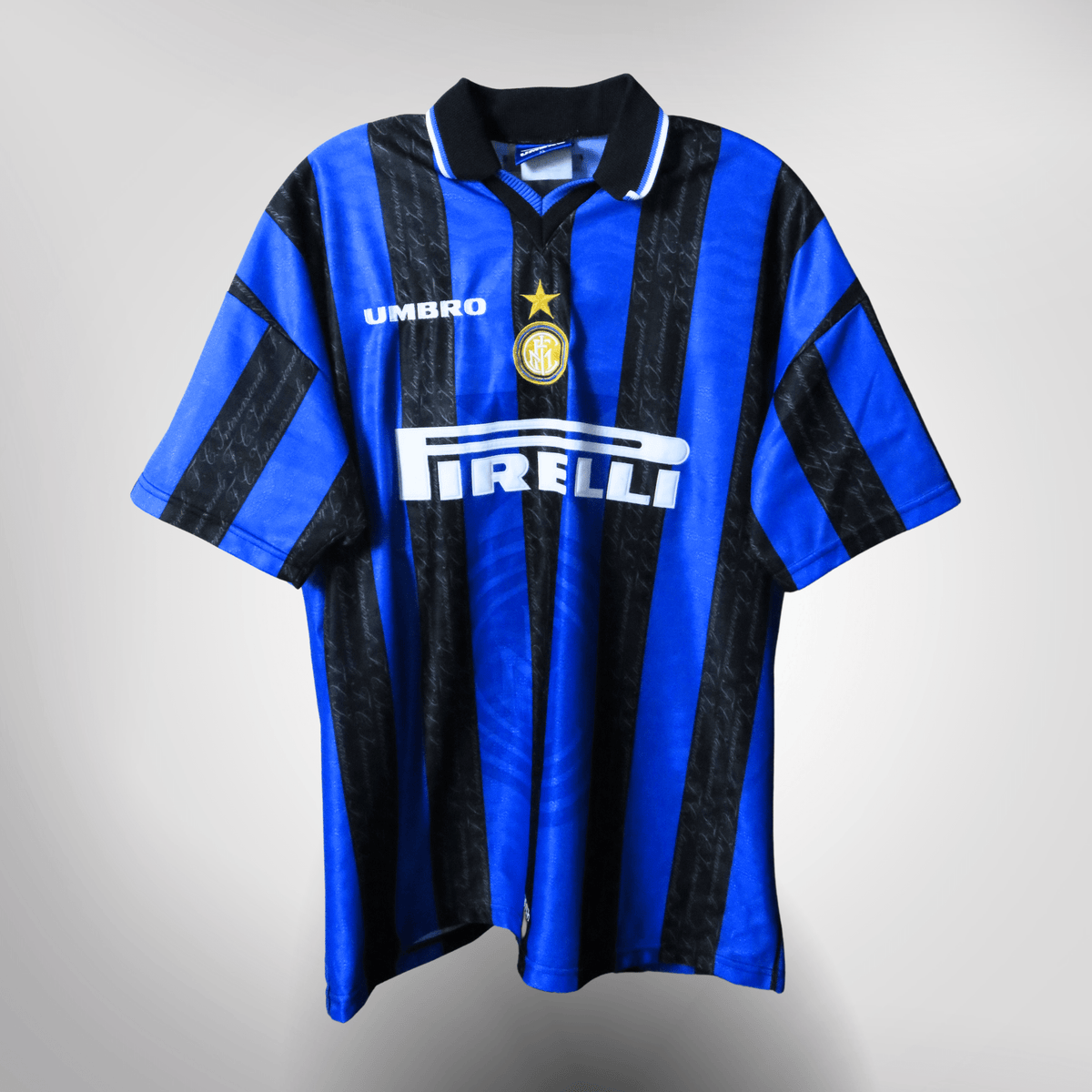Authentic Umbro Inter 1997-1998 Home shirt, Ronaldo 10 on the back, size XL | Nostalgic Football Shirts