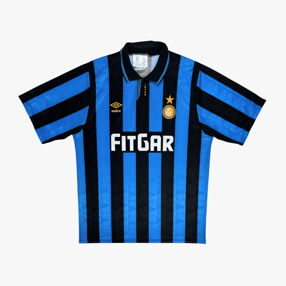 Vintage Inter Milan 1991-1992 Home football shirt, size L | Nostalgic Football Shirts