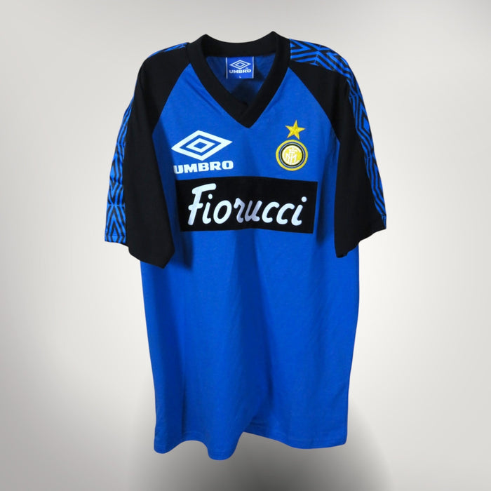 Vintage Inter Milan 1992-1994 Training football shirt, size L | Nostalgic Football Shirts