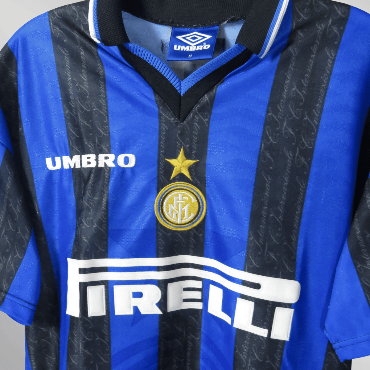 Original Inter Milan 1997-1998 Home football shirt, size M, Ronaldo 10 | Nostalgic Football Shirts