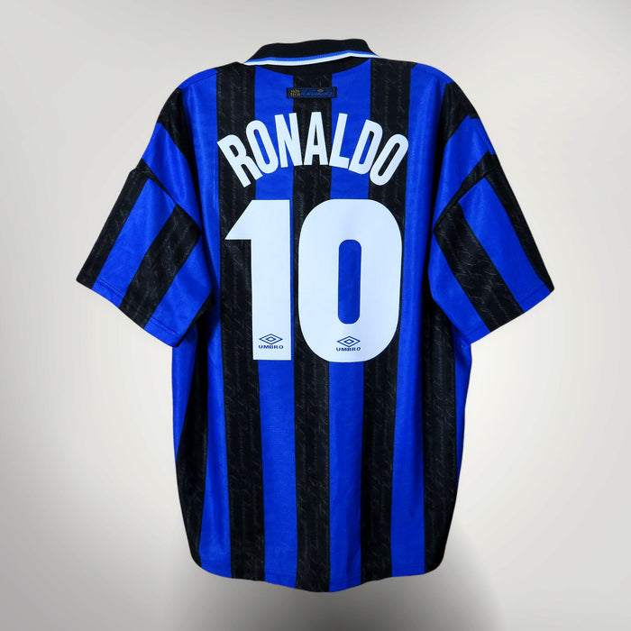Inter Milan 1997-1998 Home shirt, Ronaldo 10, Umbro, size XL | Nostalgic Football Shirts