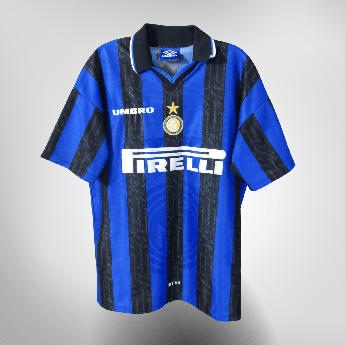 Authentic Umbro Inter Milan 1997-1998 Home shirt, Zanetti 4 on the back, size L | Nostalgic Football Shirts