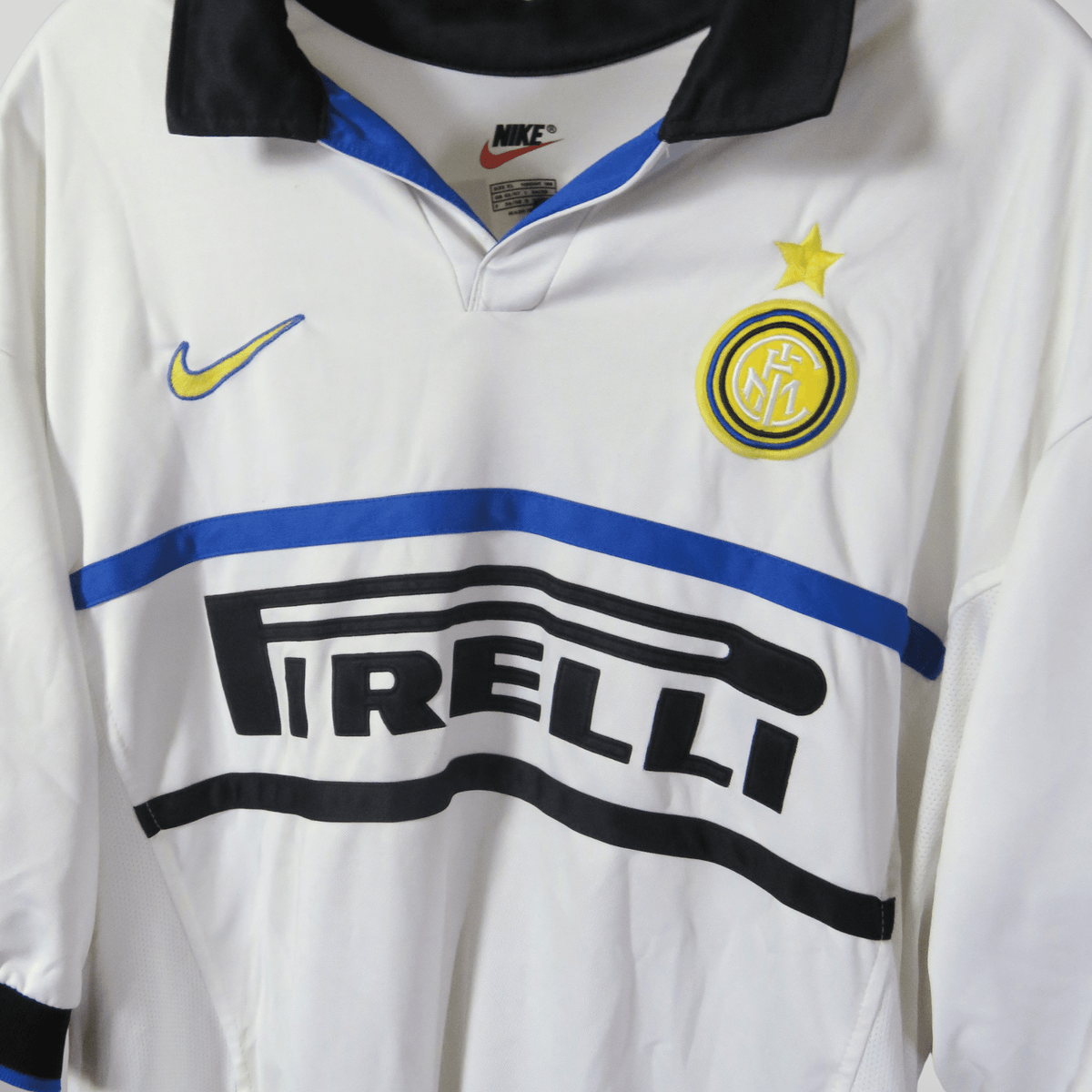 Original Inter Milan 1998-1999 Away football shirt, size XL, Zamorano 1+8 | Nostalgic Football Shirts