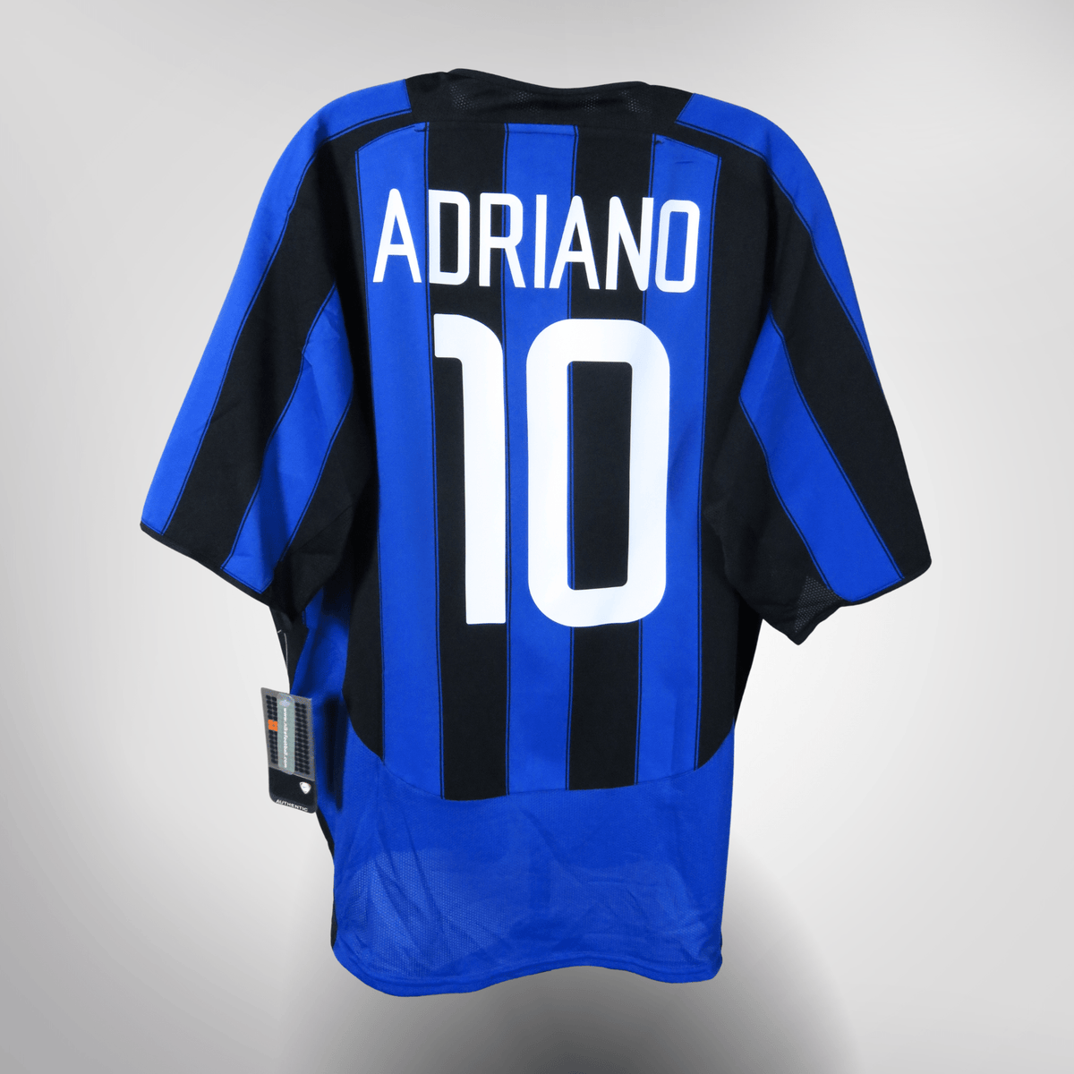 Vintage Inter Milan 2003-2004 Home football shirt with Adriano 10 print, size XL | Nostalgic Football Shirts