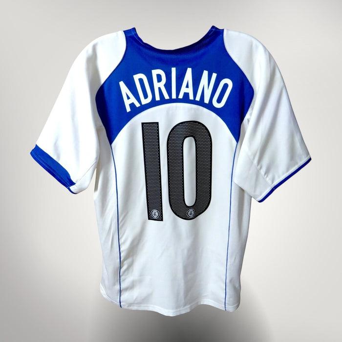 Vintage Inter Milan 2004-2005 Away football shirt with Adriano 10 print, size S | Nostalgic Football Shirts