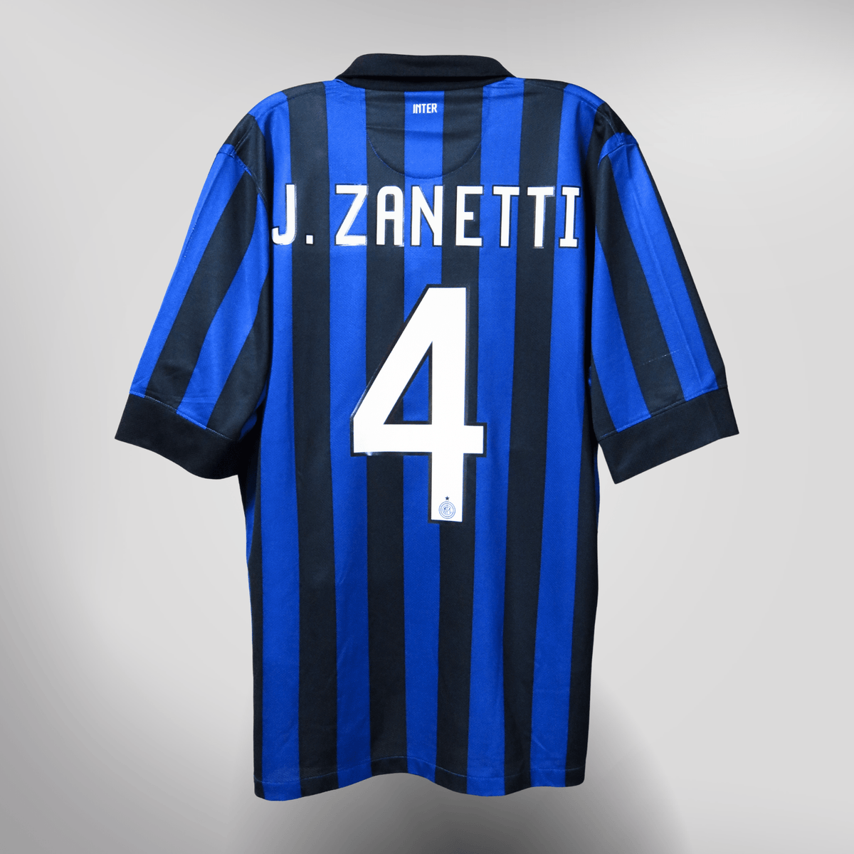 Vintage Inter Milan 2011-2012 Home football shirt with Zanetti print, size M | Nostalgic Football Shirts
