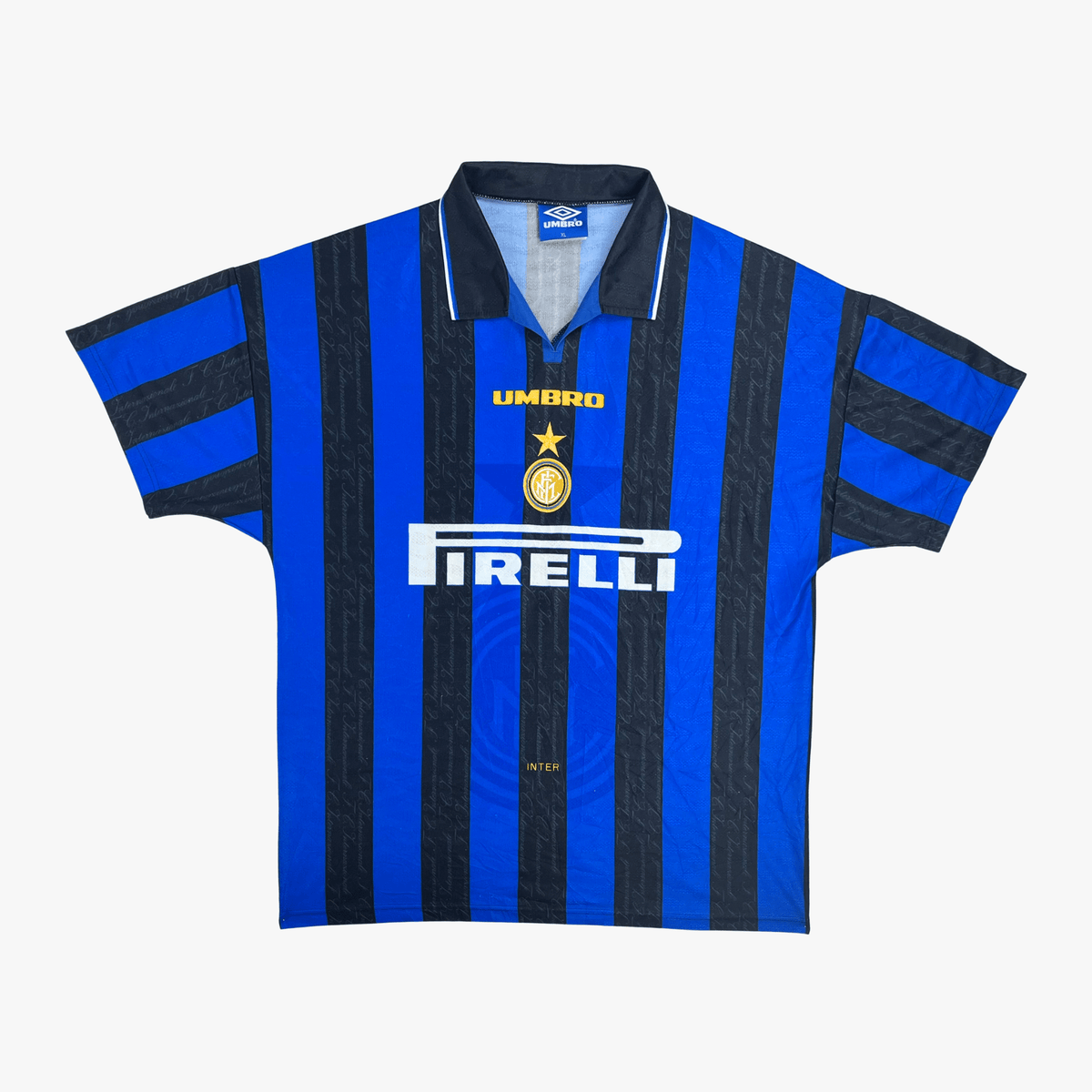 Inter Milan 1996-97 Home Djorkaeff #6 Shirt XL