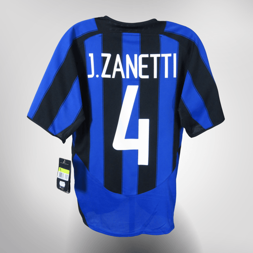 Inter Milan 2003-04 Home Zanetti #4 BWNT Shirt S – Nostalgic