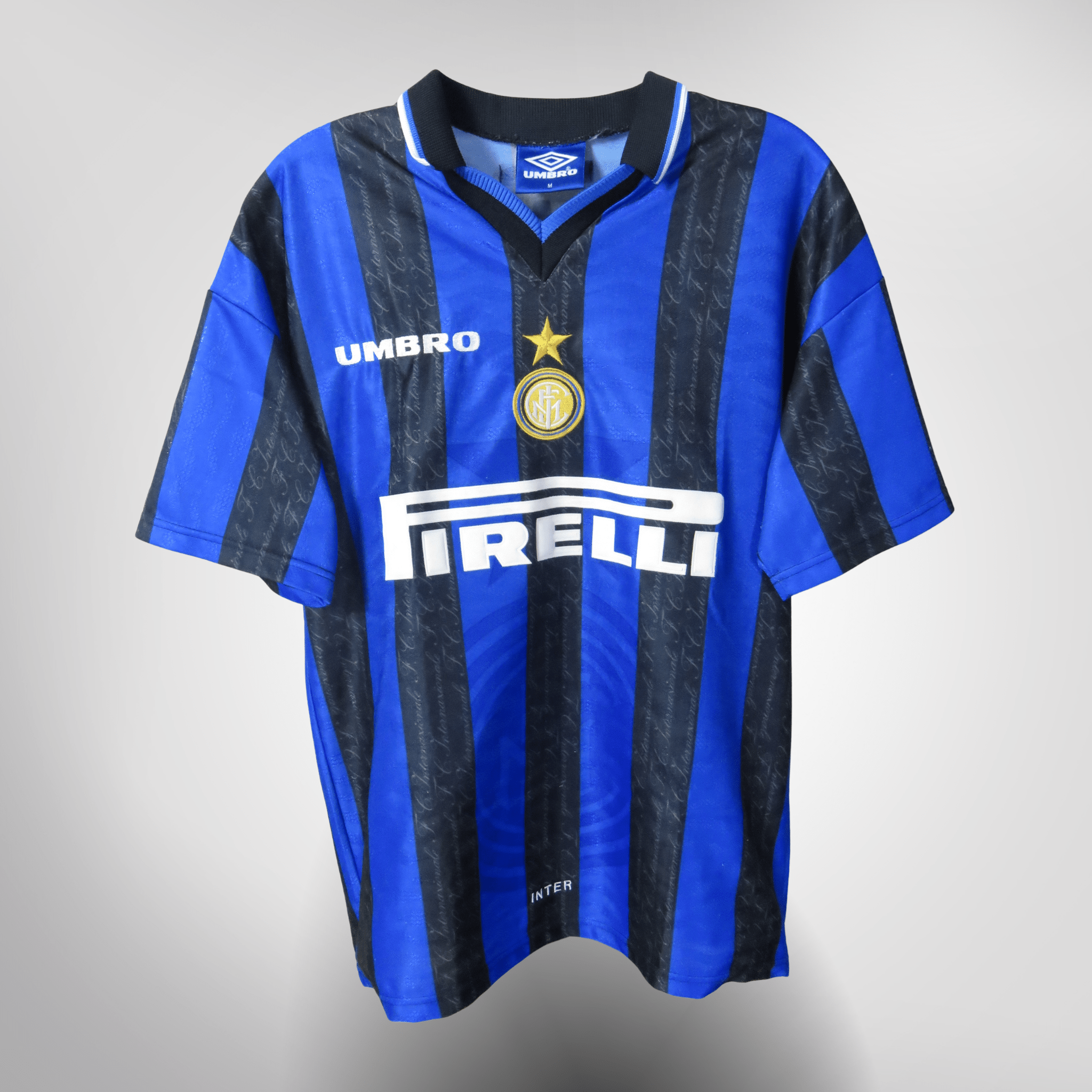 Inter Milan 1997-98 Home Ronaldo #10 Shirt M