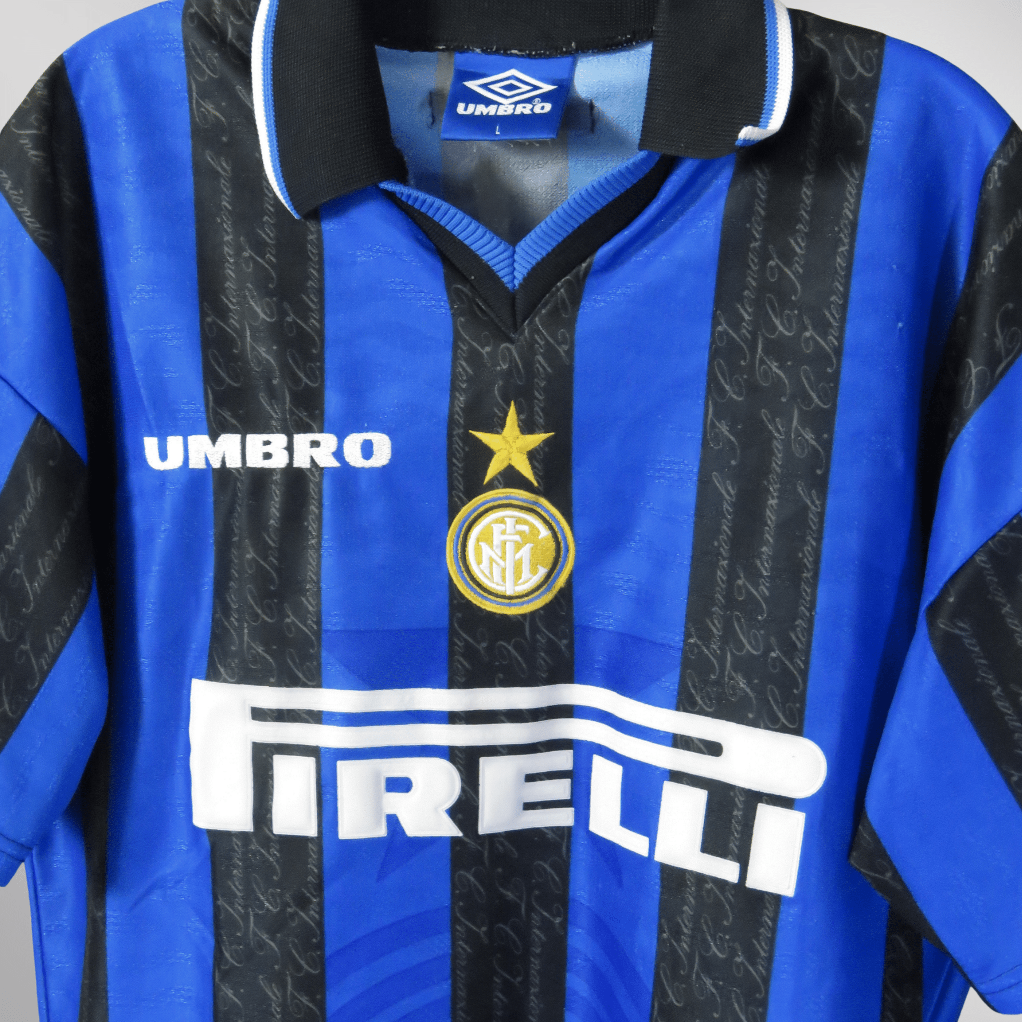 Inter Milan 1997-98 Home Zanetti #4 Shirt L