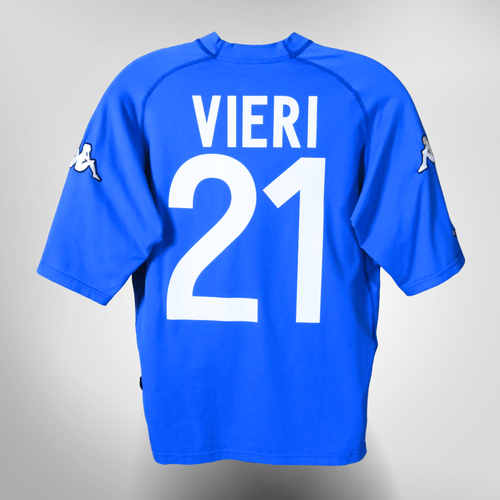 Vintage Italy 2002-2003 Home football shirt with Vieri 21 print, size L | Nostalgic Football Shirts