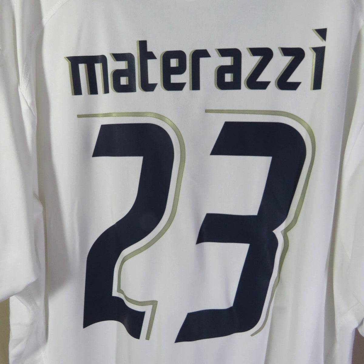 Retro Italy 2006 Away football jersey by Puma, Materazzi 23, size XL, product code 733627 | Nostalgic Football Shirts