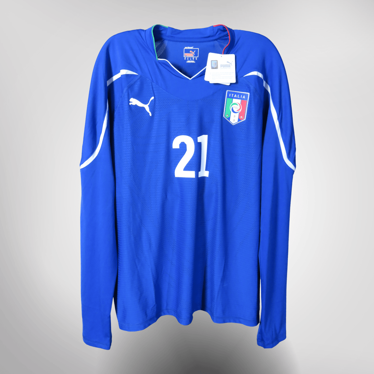 Authentic Puma Italy 2010-2012 Home brand new with tags shirt, Pirlo 21 on the back, size XL | Nostalgic Football Shirts
