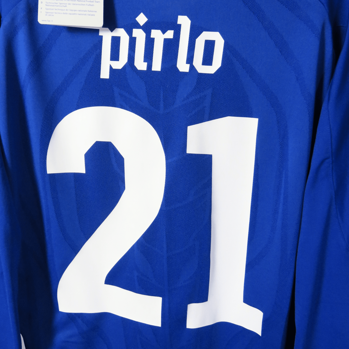 Retro Italy 2010-2012 Home brand new with tags football jersey by Puma, Pirlo 21, size XL | Nostalgic Football Shirts
