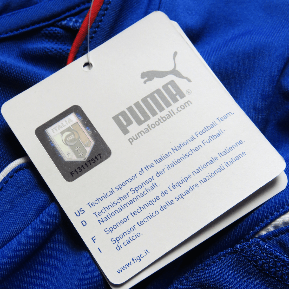 Authentic Puma Italy 2010-2012 Home brand new with tags shirt, Pirlo 21 on the back, size XL | Nostalgic Football Shirts