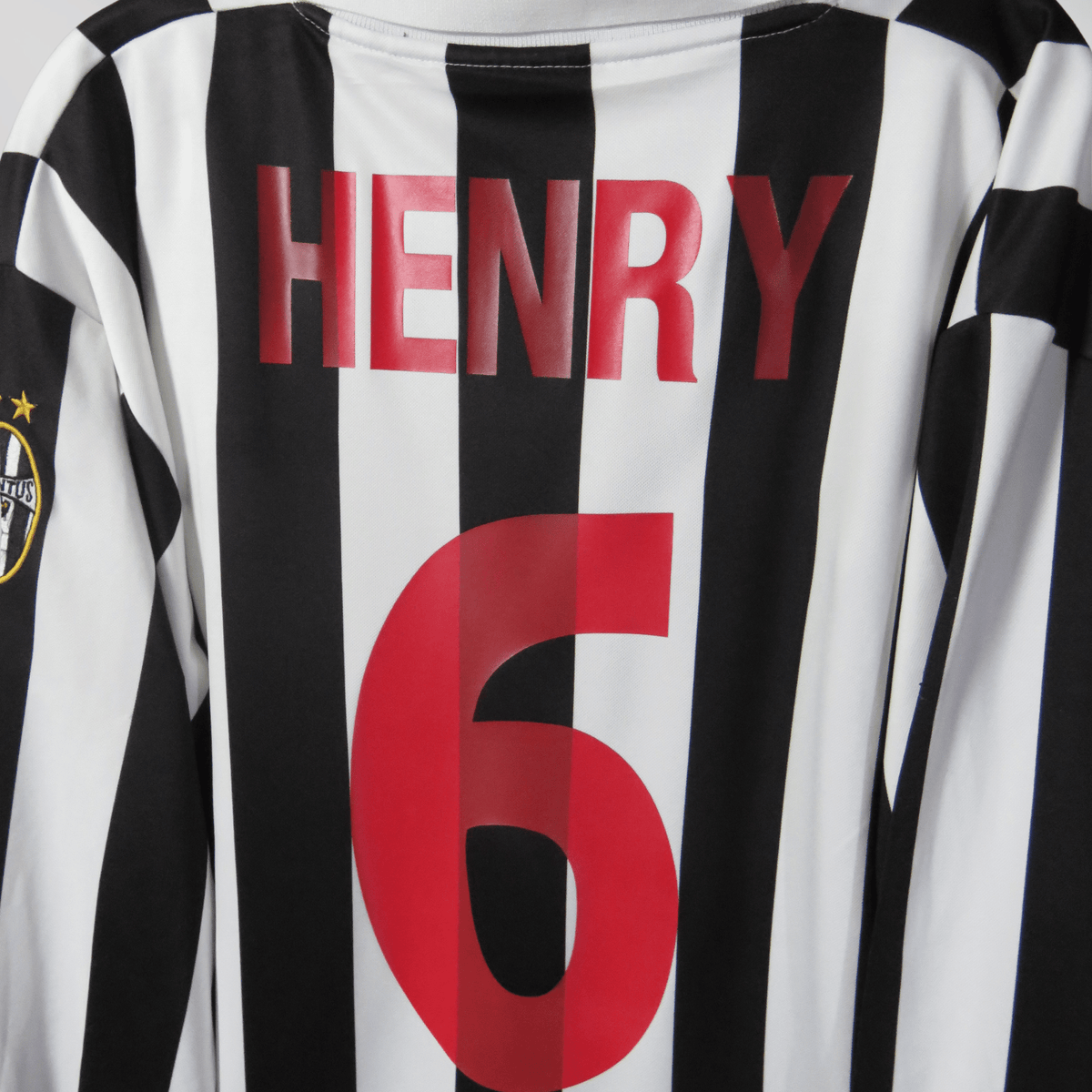 Retro Juventus 1998-1999 Home longsleeve football jersey by Kappa, Henry 6, size XL | Nostalgic Football Shirts