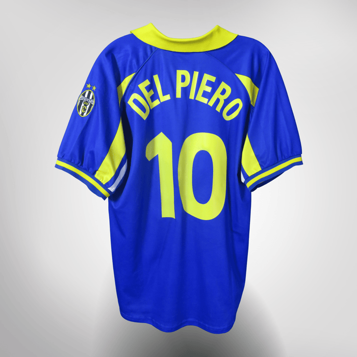 Vintage Juventus 1998-1999 Third football shirt with Del Piero 10 print, size L | Nostalgic Football Shirts