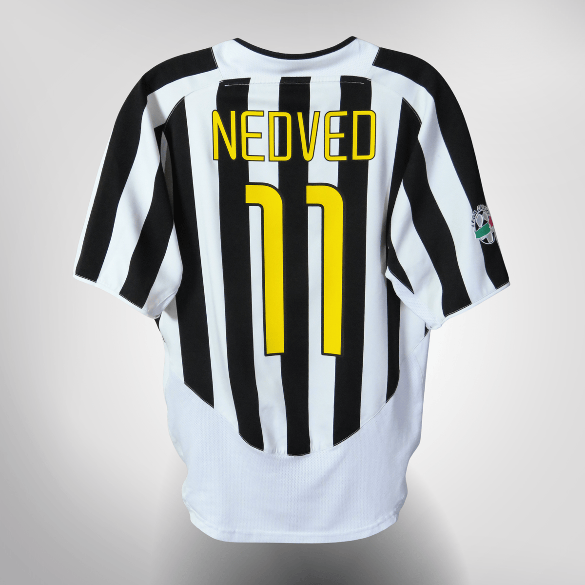 Vintage Juventus 2003-2004 Home football shirt with Nedved 11 print, size S | Nostalgic Football Shirts