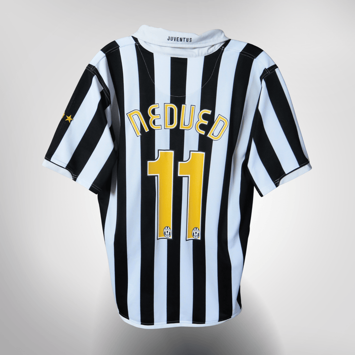 Vintage Juventus 2006-2007 Home football shirt with Nedved 11 print, size L | Nostalgic Football Shirts