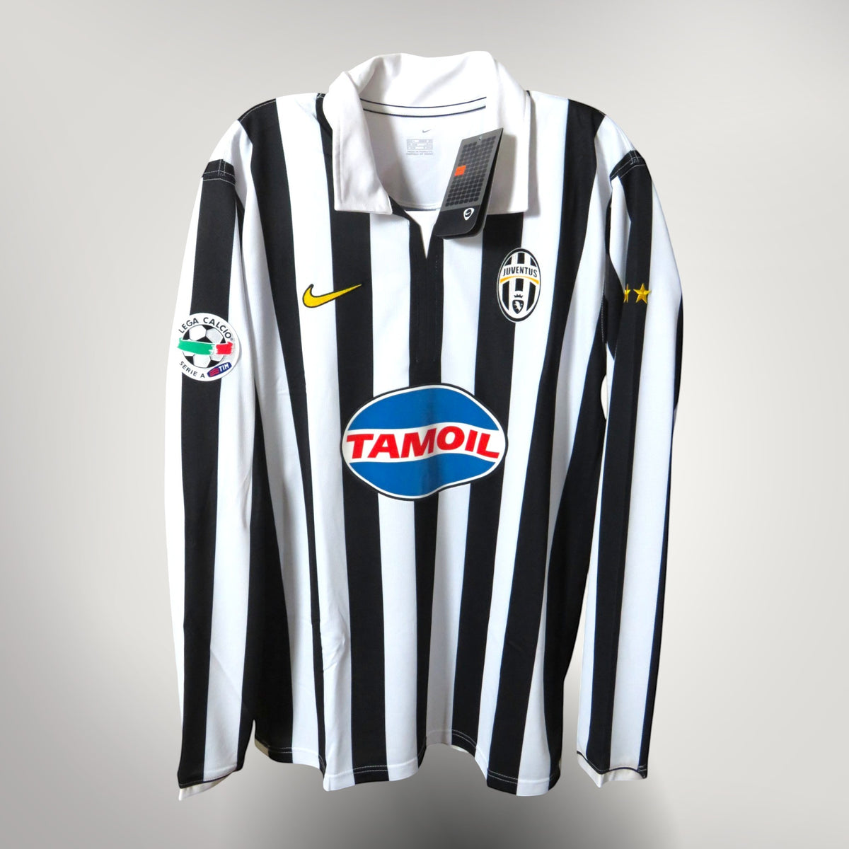 Authentic Nike Juventus 2006-2007 Home longsleeve shirt, Del Piero 10 on the back, size L | Nostalgic Football Shirts