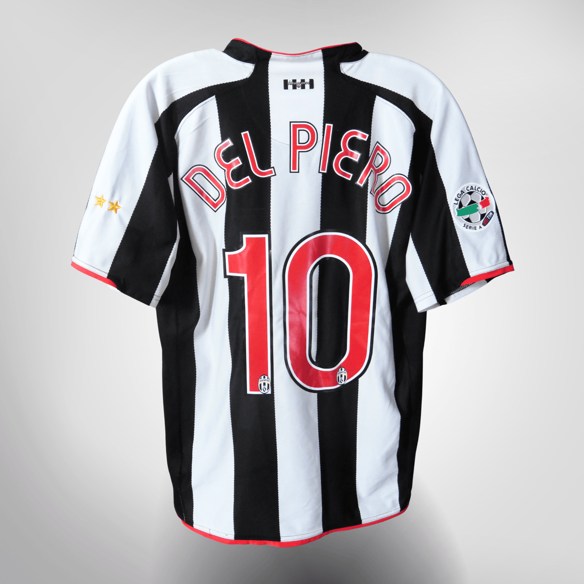 Vintage Juventus 2007-2008 Home football shirt with Del Piero 10 print, size L | Nostalgic Football Shirts
