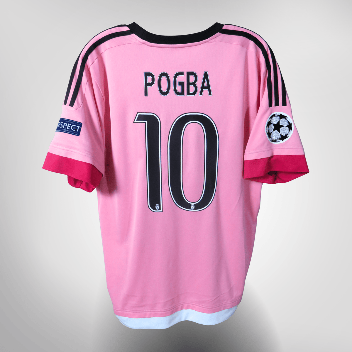 Vintage Juventus 2015-2016 Away football shirt with Pogba 10 print, size XL, product code S12846 | Nostalgic Football Shirts