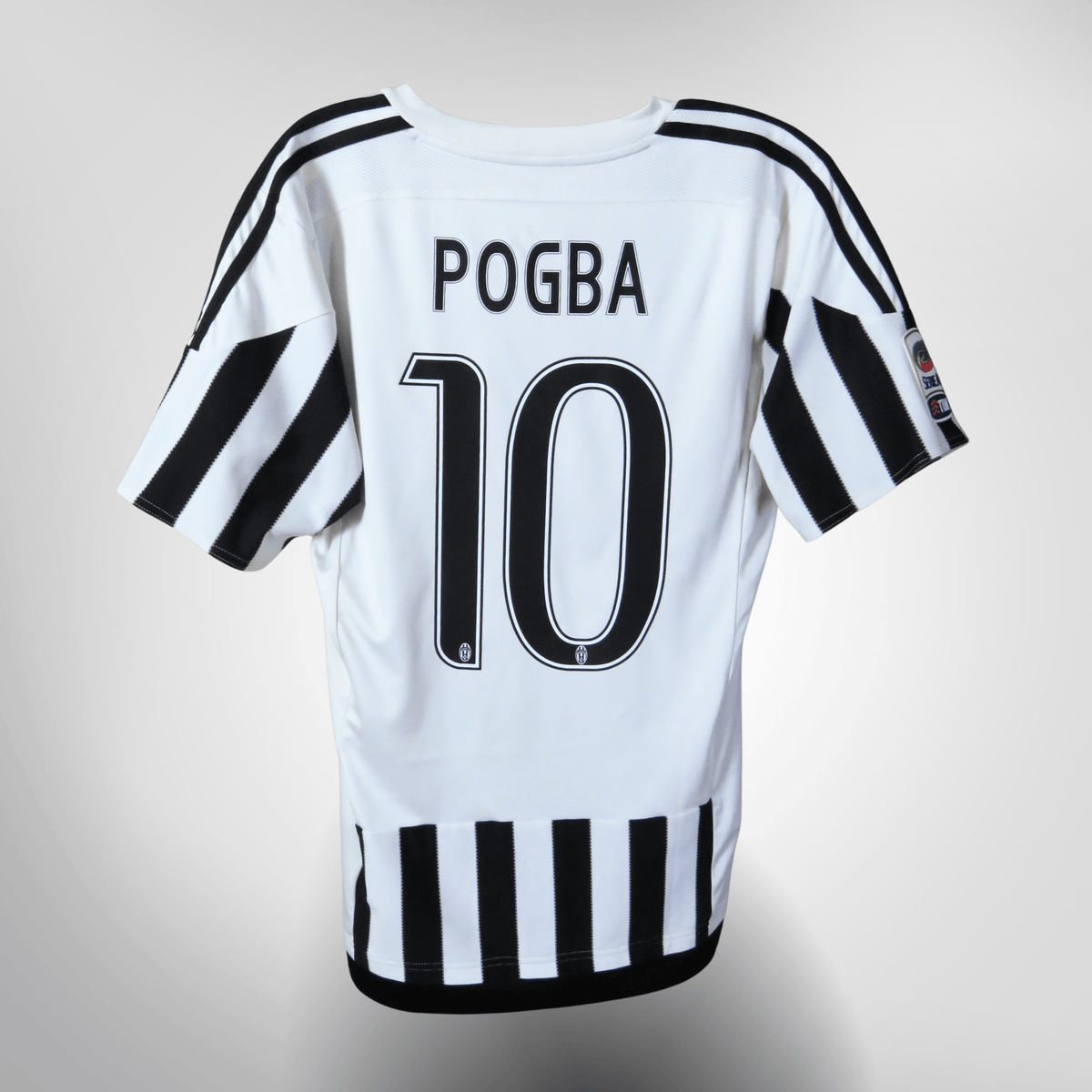 Vintage Juventus 2015-2016 Home football shirt with Pogba 10 print, size M | Nostalgic Football Shirts