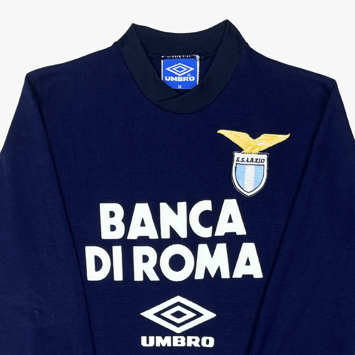 Authentic Umbro Lazio 1992-1993 Training longsleeve shirt, size M | Nostalgic Football Shirts