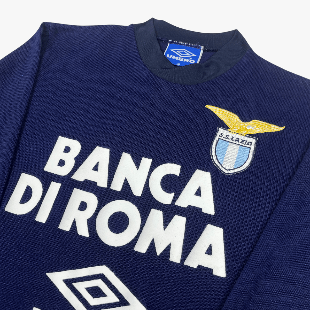 Original Lazio 1992-1993 Training longsleeve football shirt, size M | Nostalgic Football Shirts
