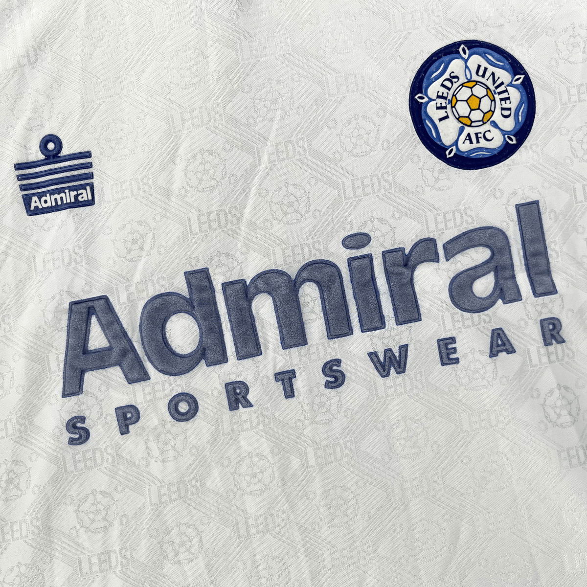 Retro Leeds 1992-1993 Home football jersey by Admiral, size XL | Nostalgic Football Shirts