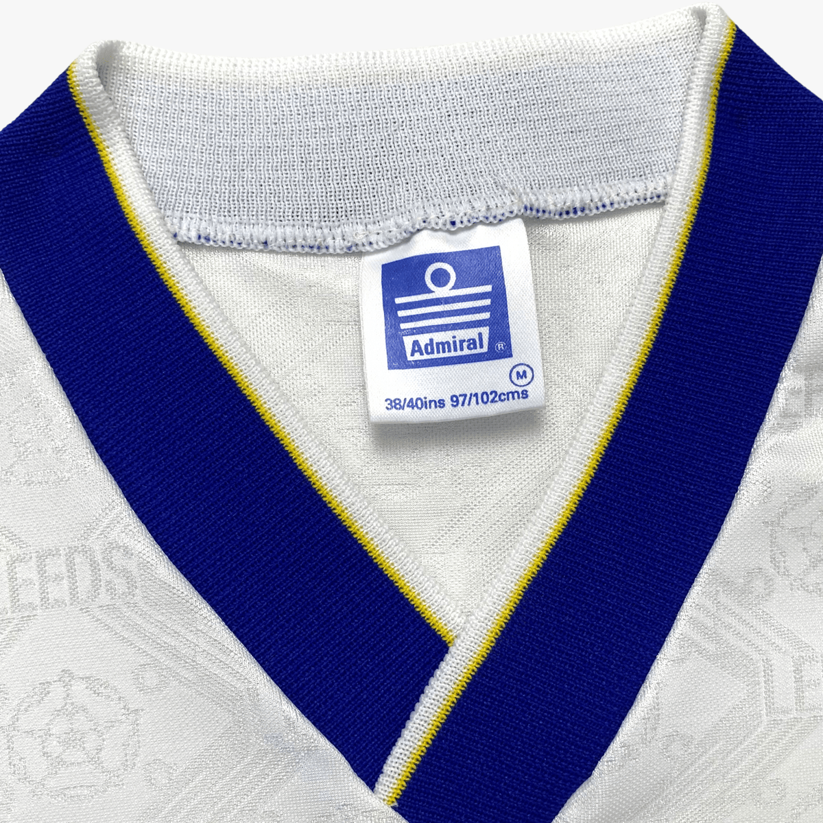 Authentic Admiral Leeds United 1992-1993 Home shirt, size M | Nostalgic Football Shirts
