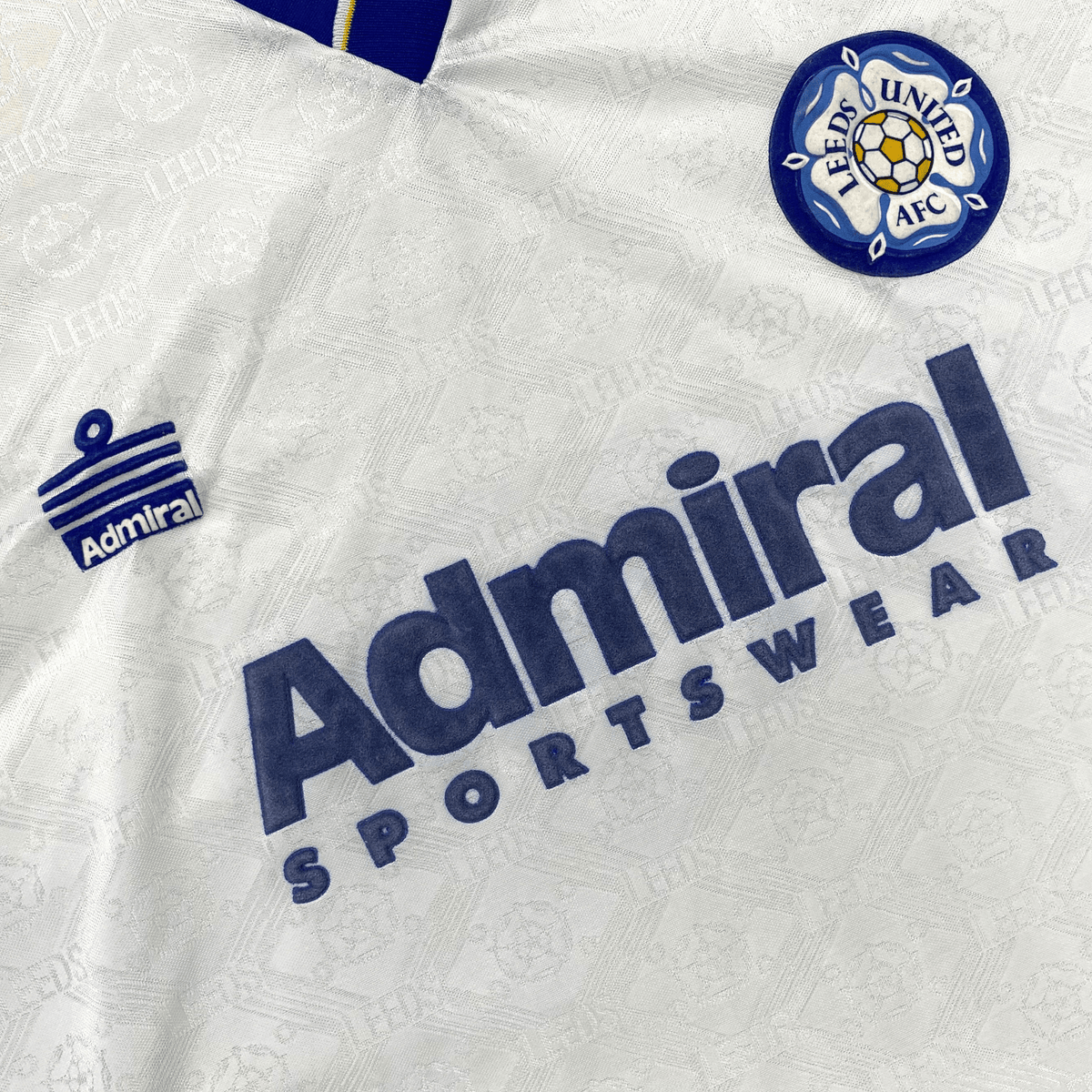 Retro Leeds United 1992-1993 Home football jersey by Admiral, size M | Nostalgic Football Shirts