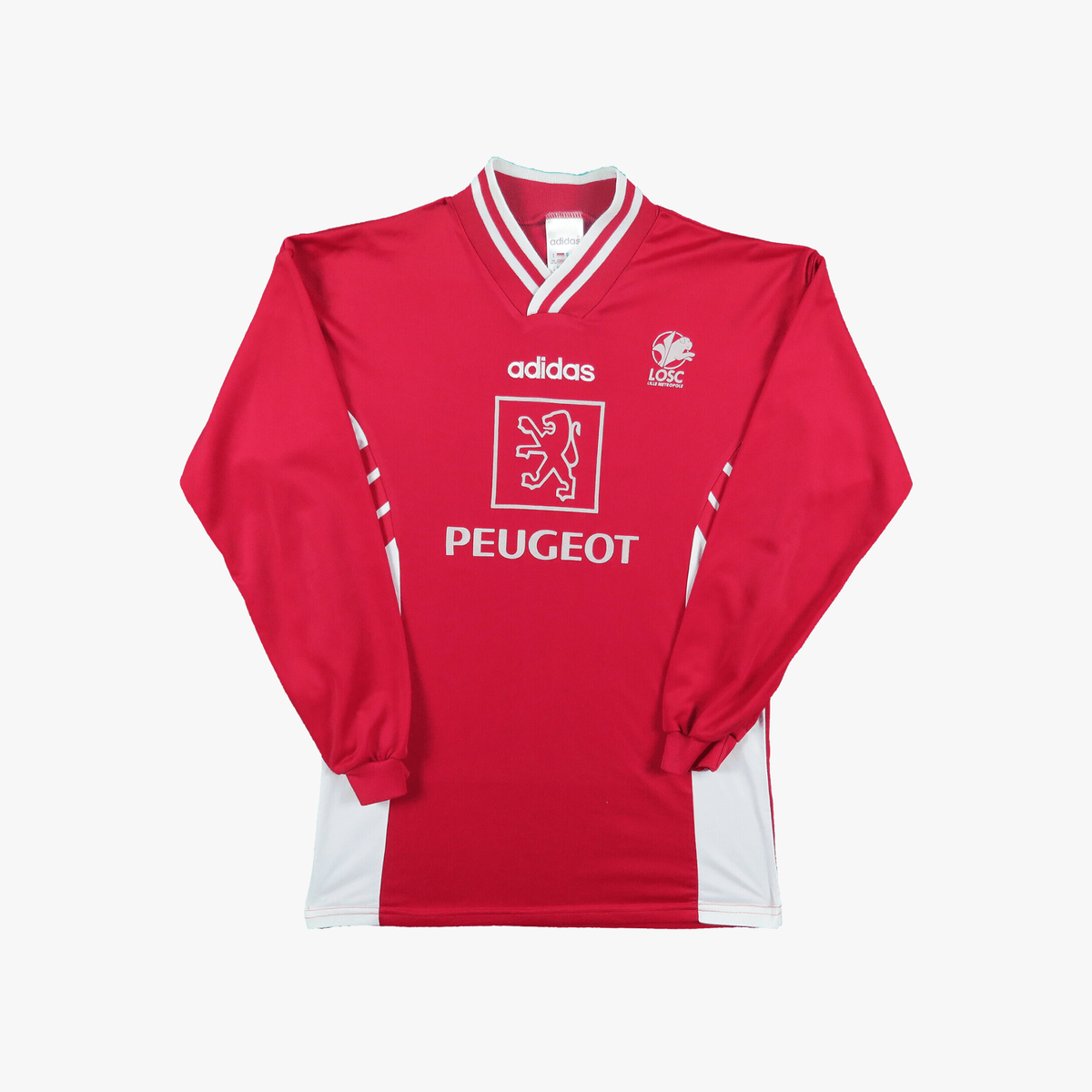 Vintage Lille 1995-1996 Away longsleeve shirt with number 14 print, size S | Nostalgic Football Shirts