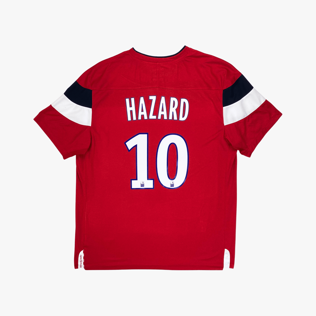 Vintage Lille 2011-2012 Home football shirt with Hazard 10 print, size XL | Nostalgic Football Shirts