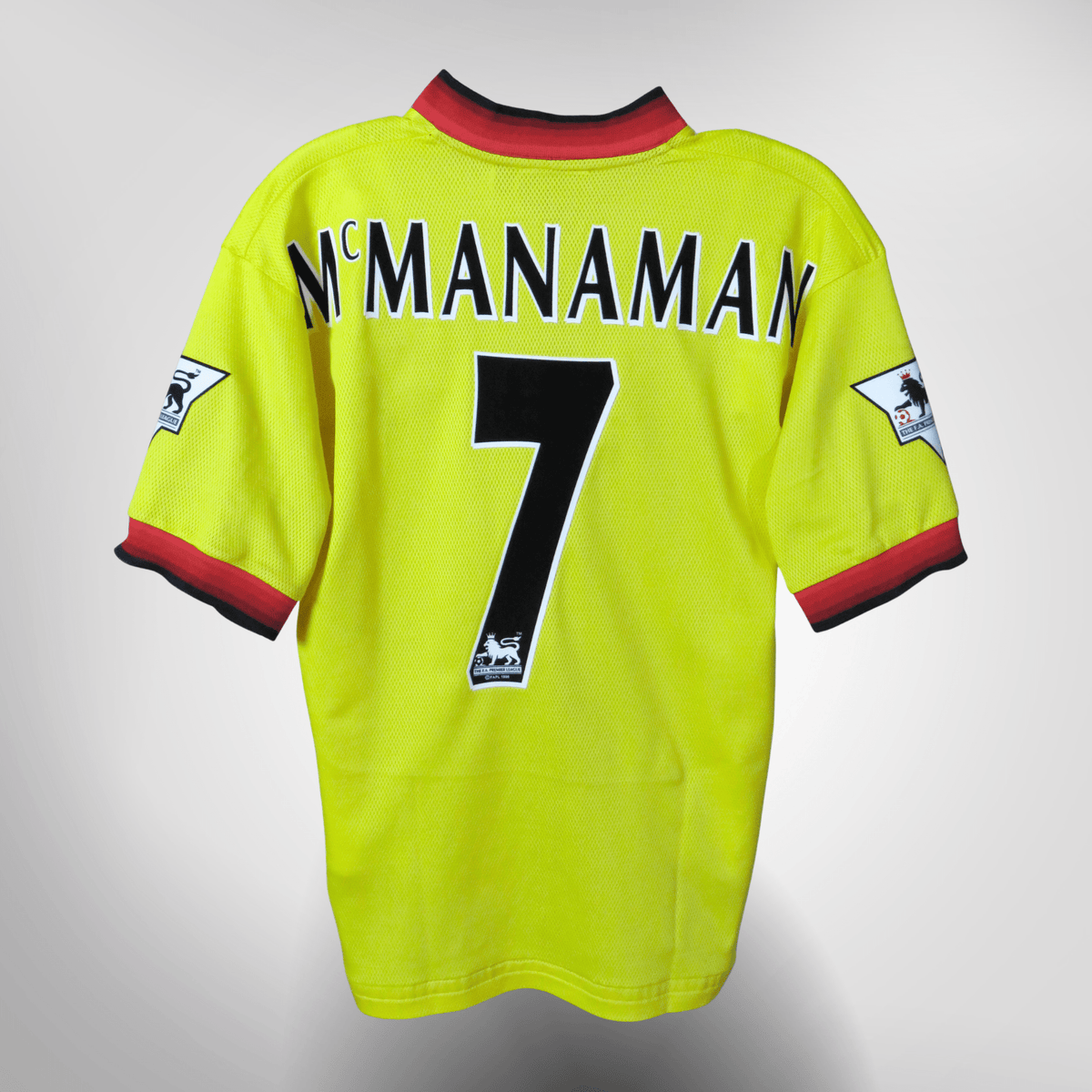 Vintage Liverpool 1997-1999 Away football shirt with McManaman 7 print, size S | Nostalgic Football Shirts