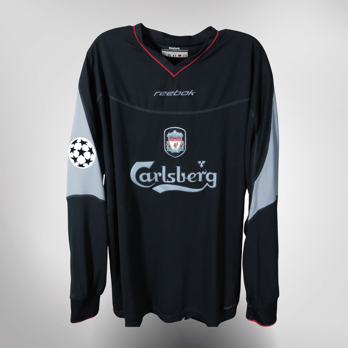 Authentic Reebok Liverpool 2002-2004 Away longsleeve shirt, Gerrard 17 on the back, size XL | Nostalgic Football Shirts