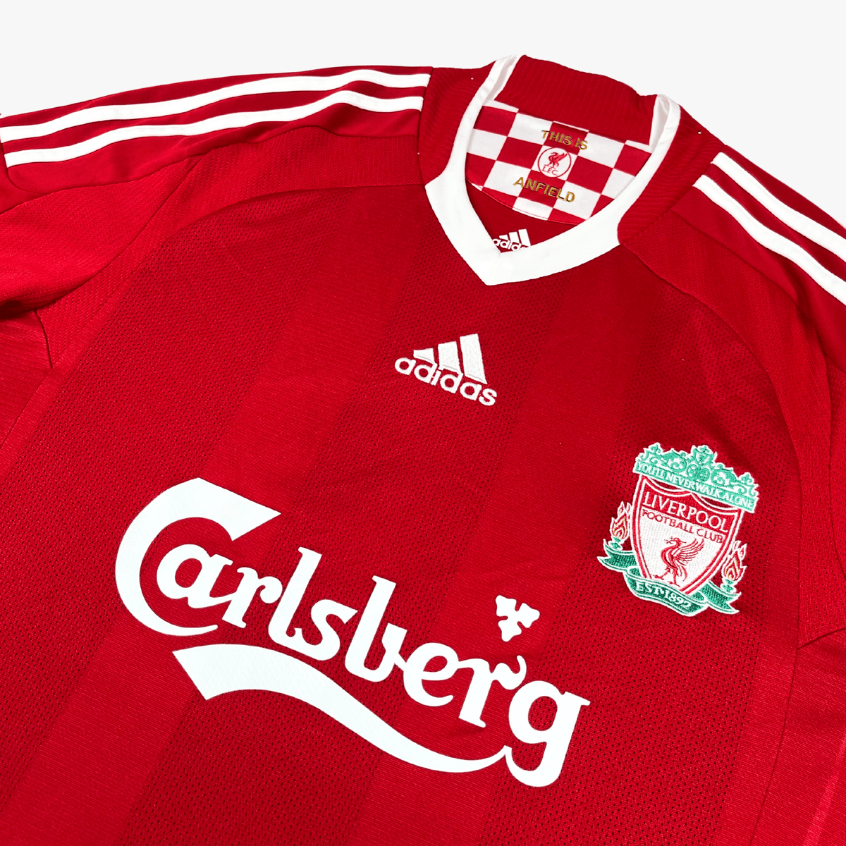 Original Liverpool 2008-2010 Home football shirt, size S, Torres 9 | Nostalgic Football Shirts