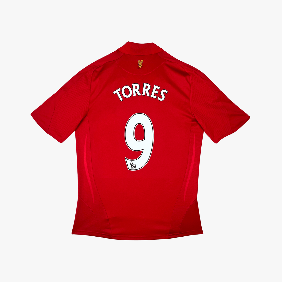 Vintage Liverpool 2008-2010 Home football shirt with Torres 9 print, size S | Nostalgic Football Shirts
