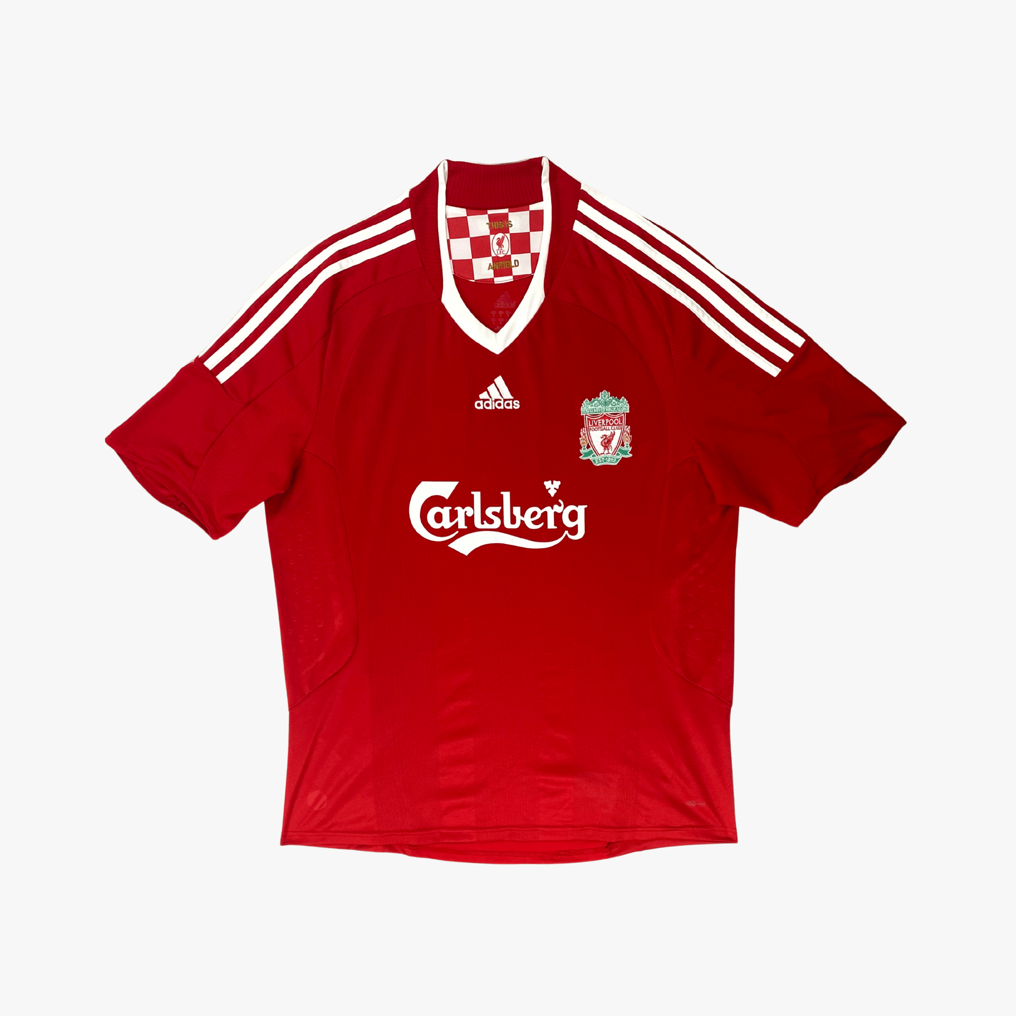 Liverpool 2008-10 Home Gerrard #8 Shirt L