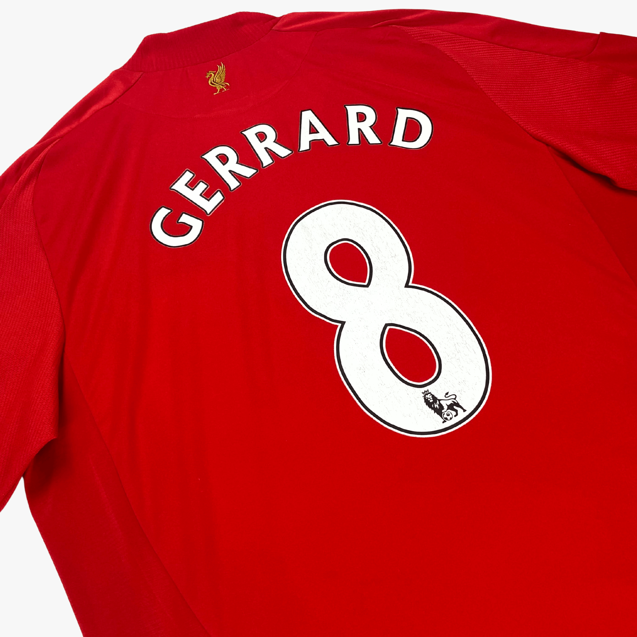 Liverpool 2008-10 Home Gerrard #8 Shirt L
