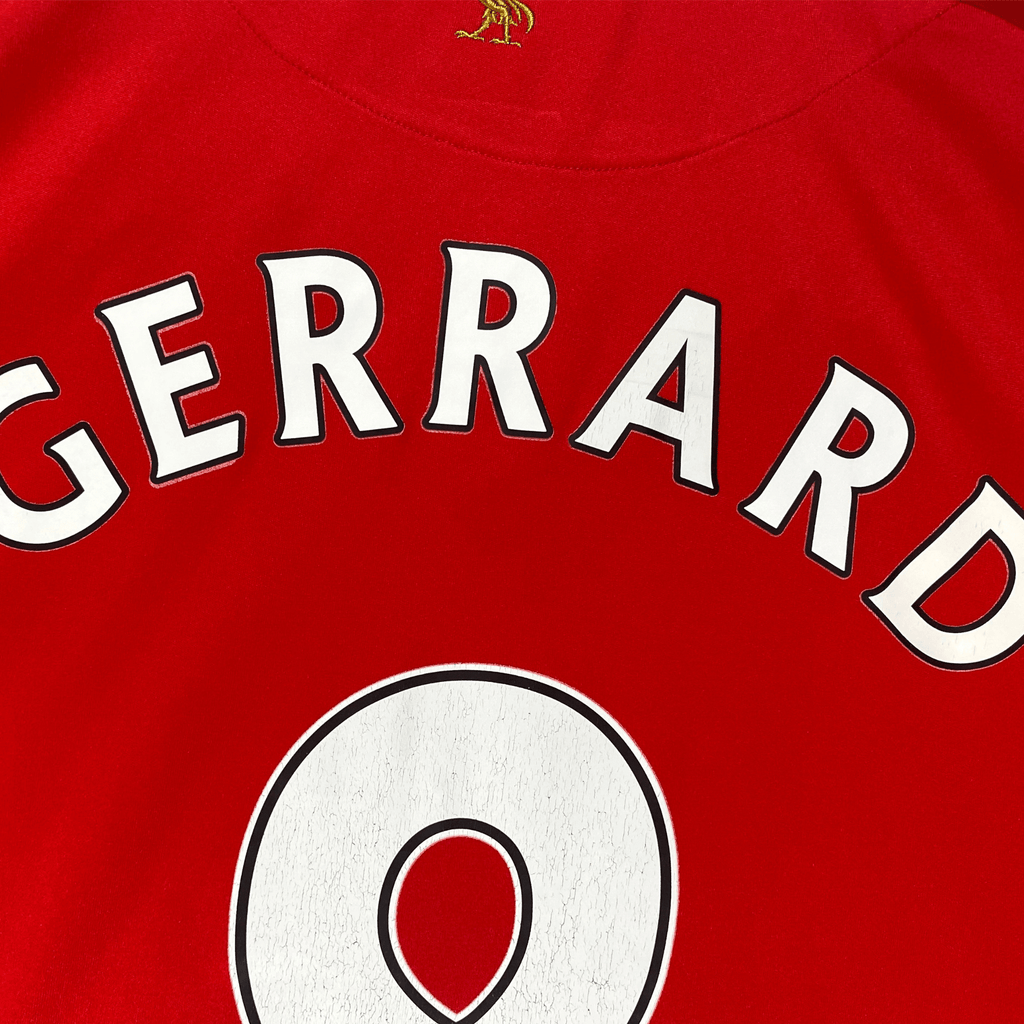 Liverpool 2008-10 Home Gerrard #8 Shirt L