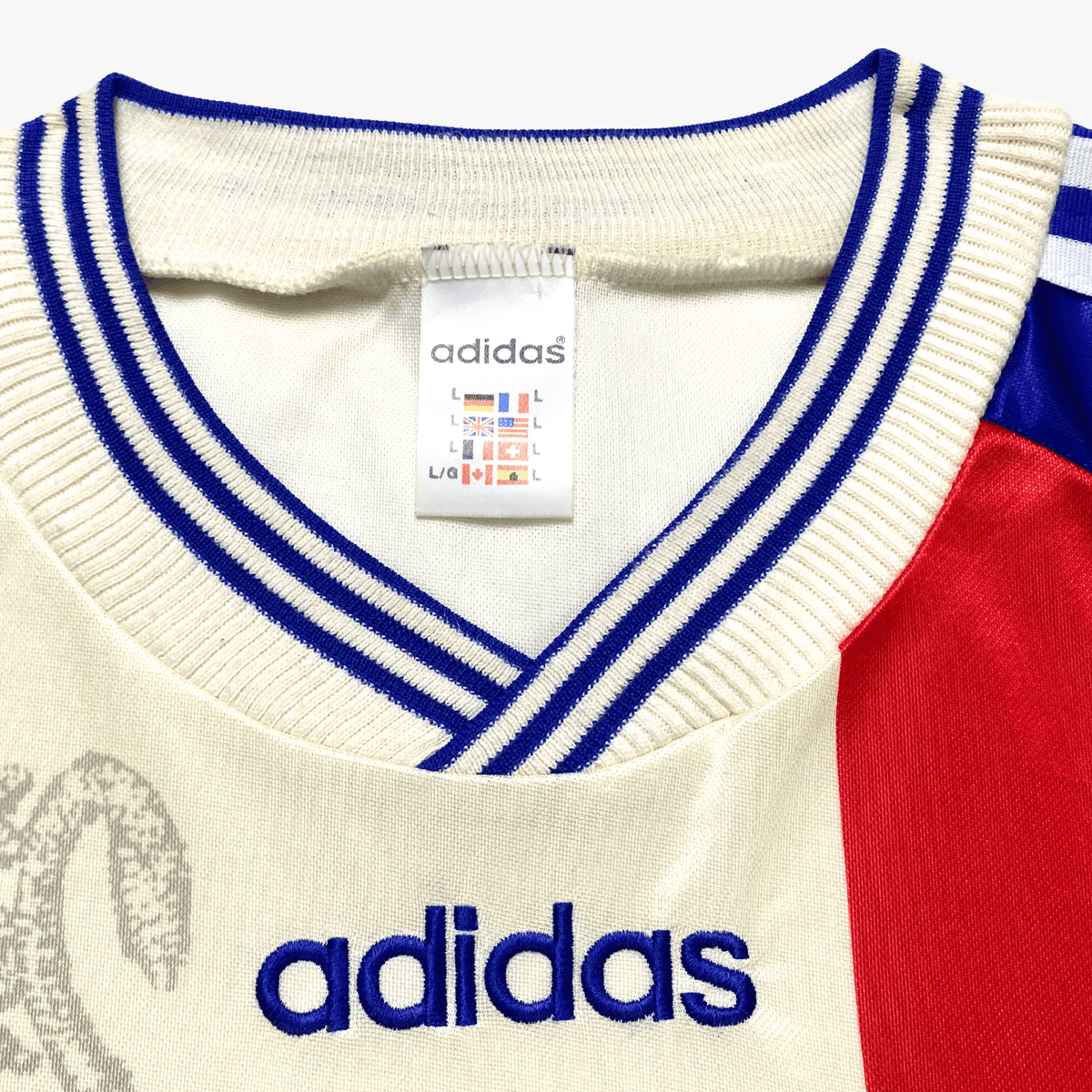 Authentic Adidas Lyon 1996-1997 Home shirt, size L | Nostalgic Football Shirts